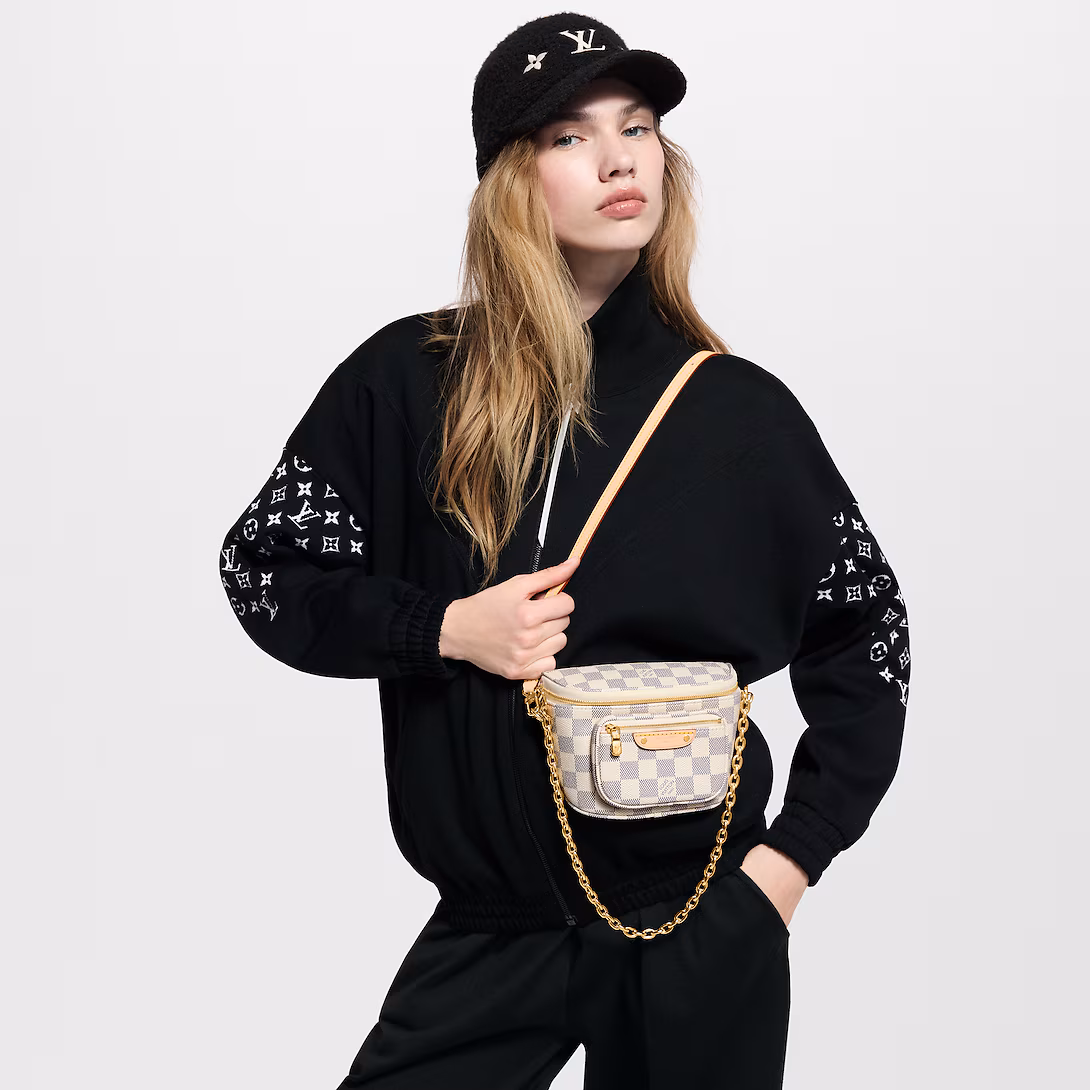 LV Mini Bumbag N00130-Damier Azur - LuxuryEva