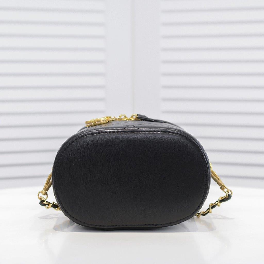 Chanel limited edition small bucket bag - black - LuxuryEva