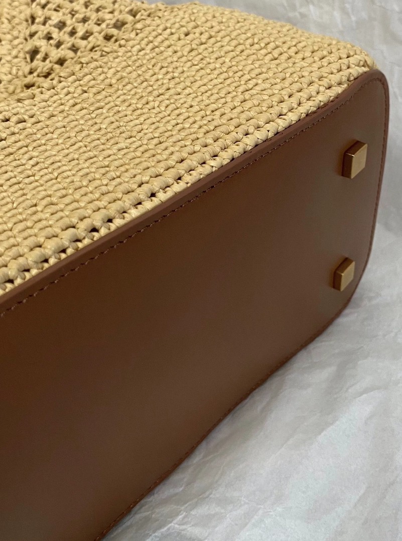 YSL JAMIE SHOPPING in raffia - LuxuryEva