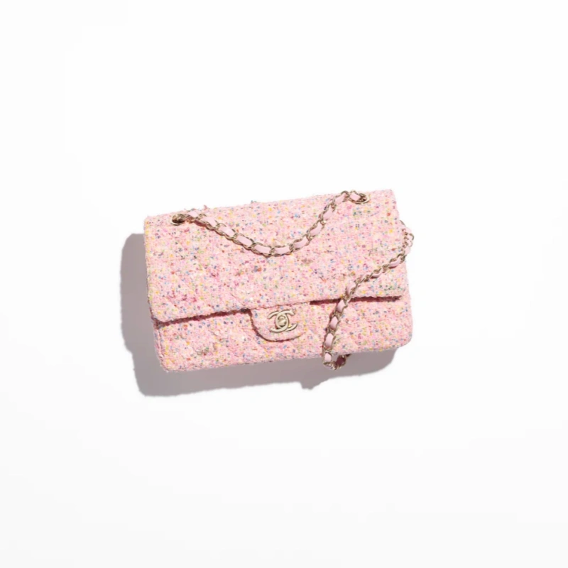 CHANEL Classic 11.12 Handbag-Pink & Multicolour - LuxuryEva