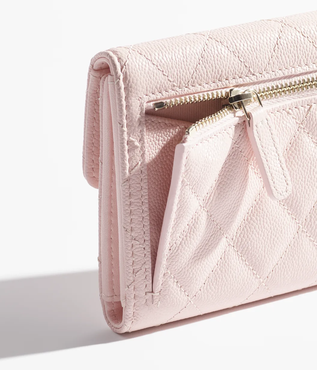 CHANEL-Classic Small Flap Wallet-Light Pink - LuxuryEva