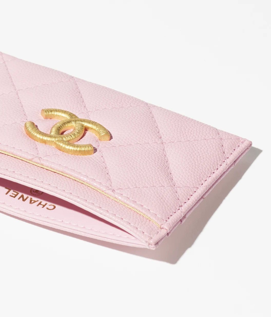 CHANEL Card Holder-Light Pink - LuxuryEva