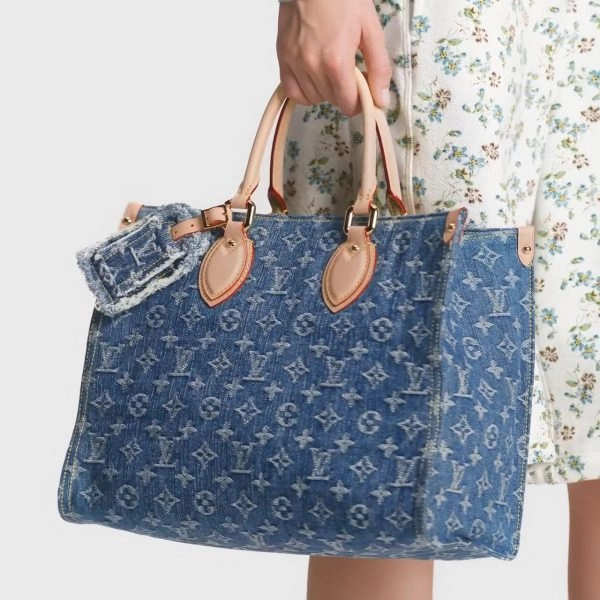 【🔥Special Offers🔥】Louis Vuitton M46871 OnTheGo MM Denim Blue - LuxuryEva