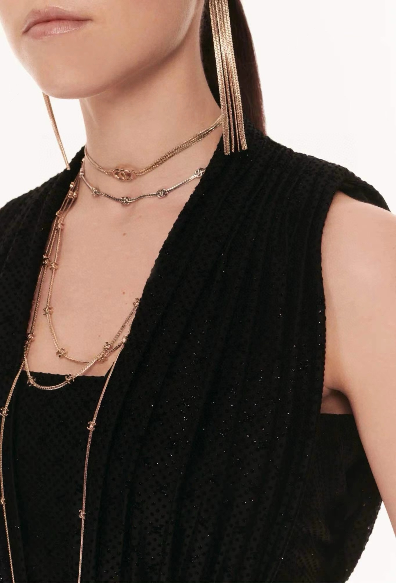 Chanel 24B Snake Chain 5C Necklace – Multi-Wear Choker - LuxuryEva