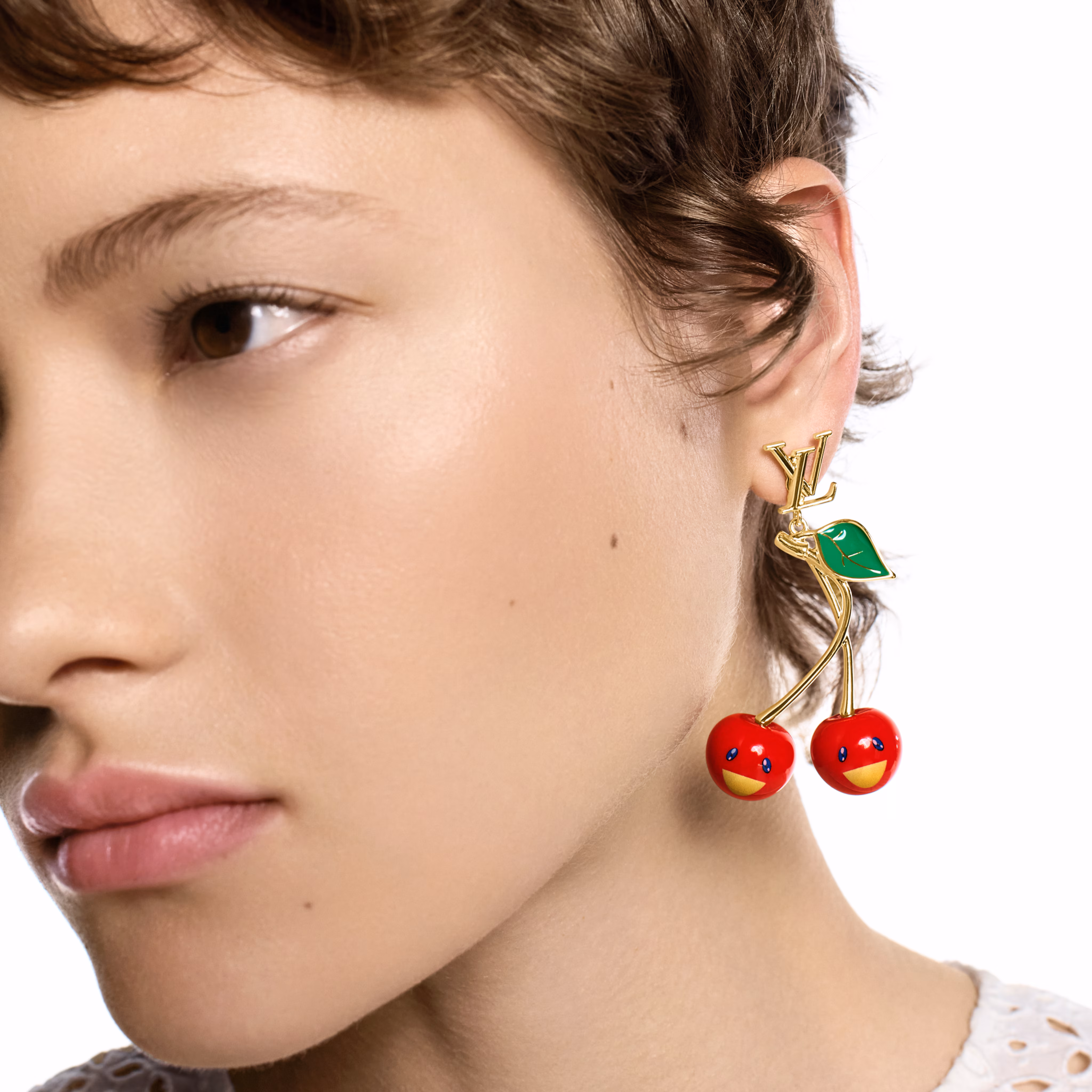 LV x TM Cerise Earrings M02808 - LuxuryEva