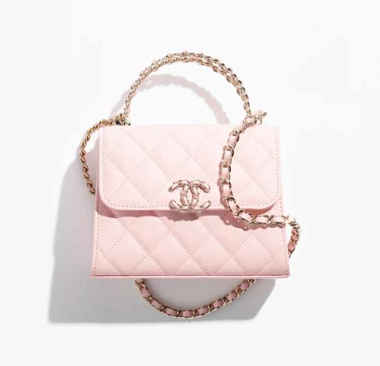 CHANEL Clutch With Chain-Light Pink - LuxuryEva