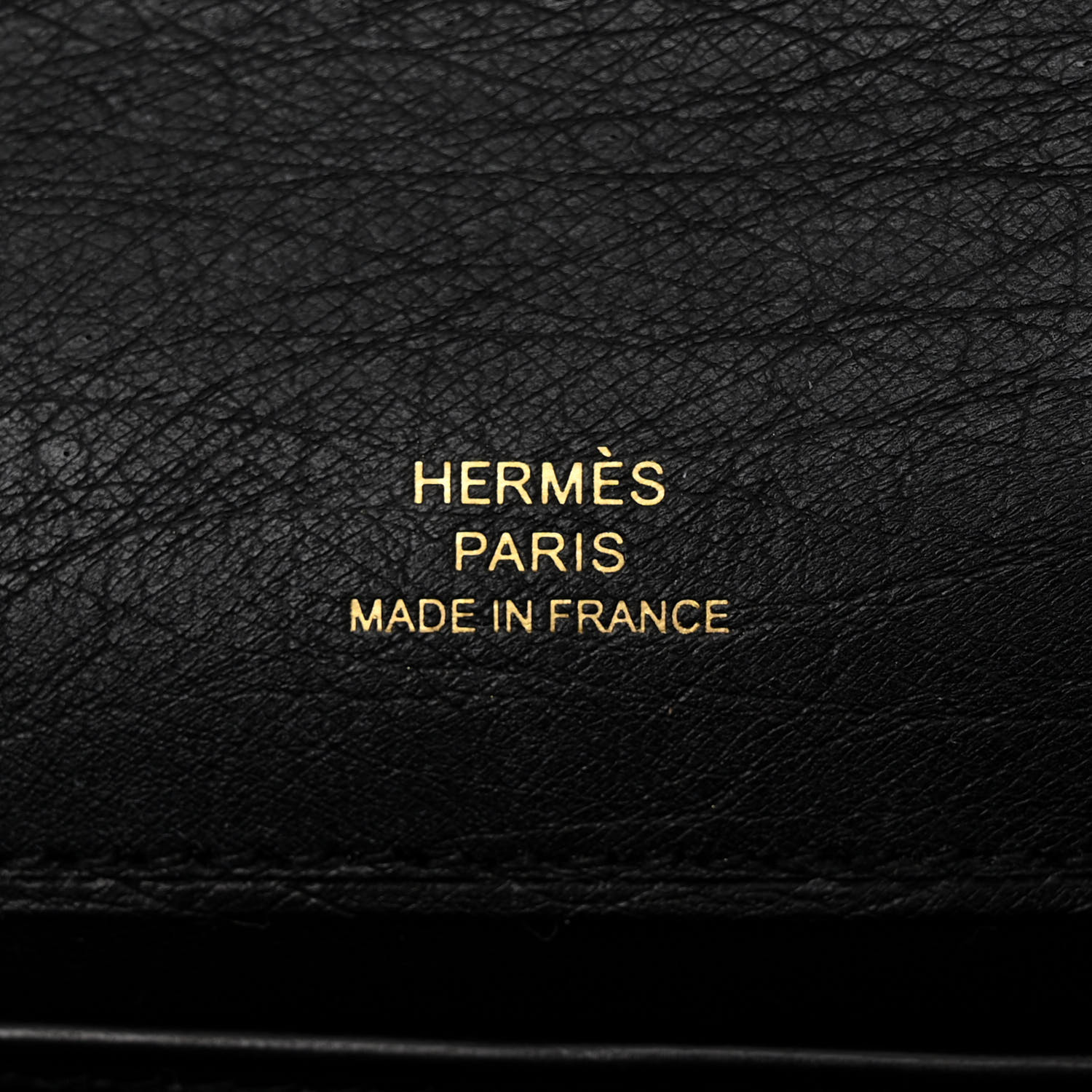 HERMES Ostrich Kelly Pochette Black - LuxuryEva