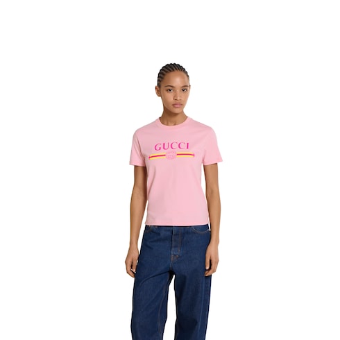 Gucci Cotton jersey T-shirt with print - LuxuryEva