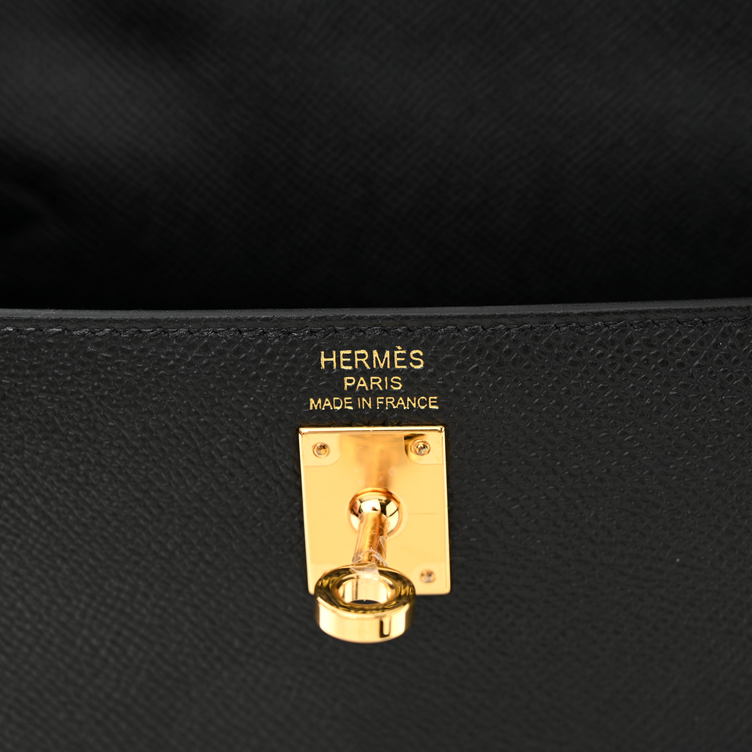 Epsom Kelly Sellier 25 Black - LuxuryEva