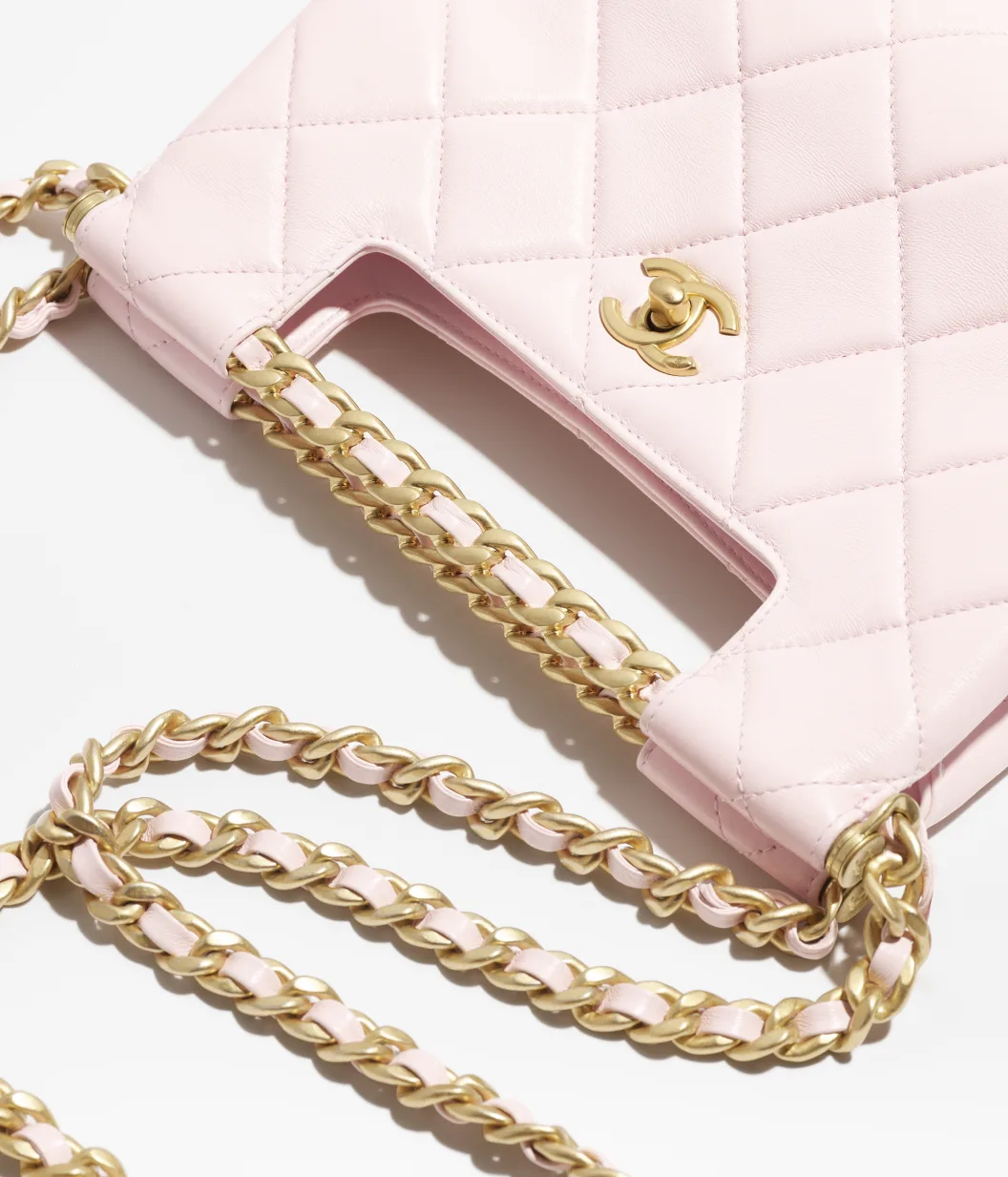 CHANEL-Small Tote-Light Pink - LuxuryEva