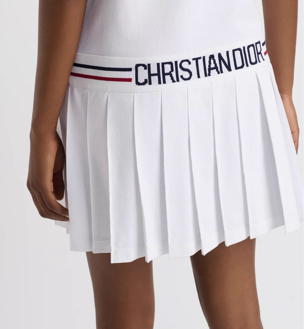 Dior Vibe Short Pleated Polo Dress - LuxuryEva