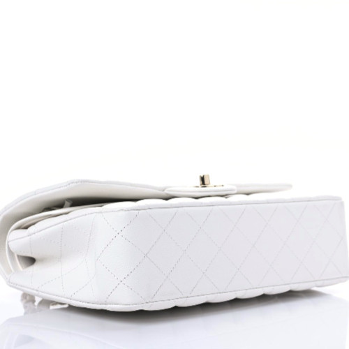 【🔥Special Offers🔥】Caviar Quilted Medium Double Flap White - LuxuryEva
