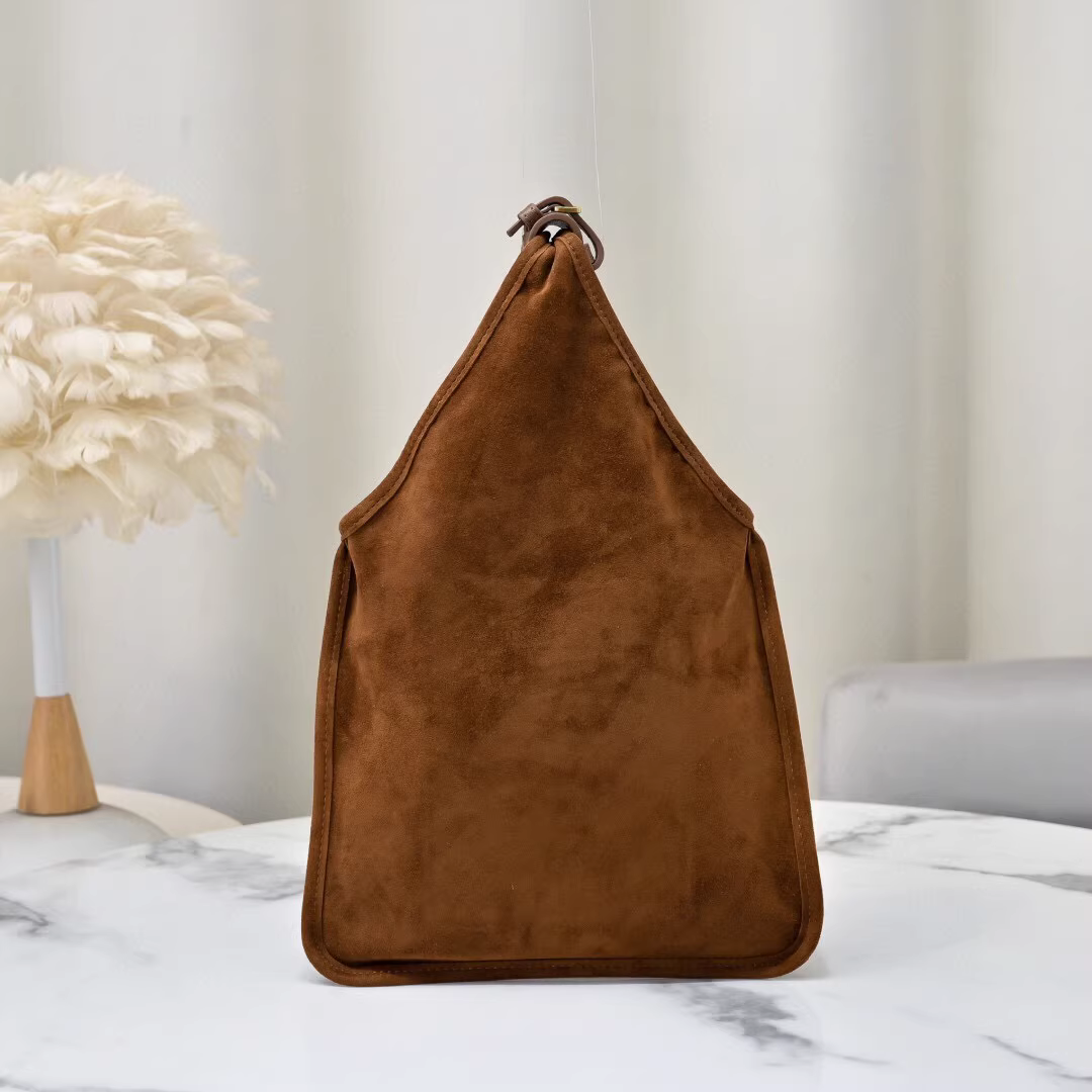 MiuMiu Suede bag with trick-Oak - LuxuryEva