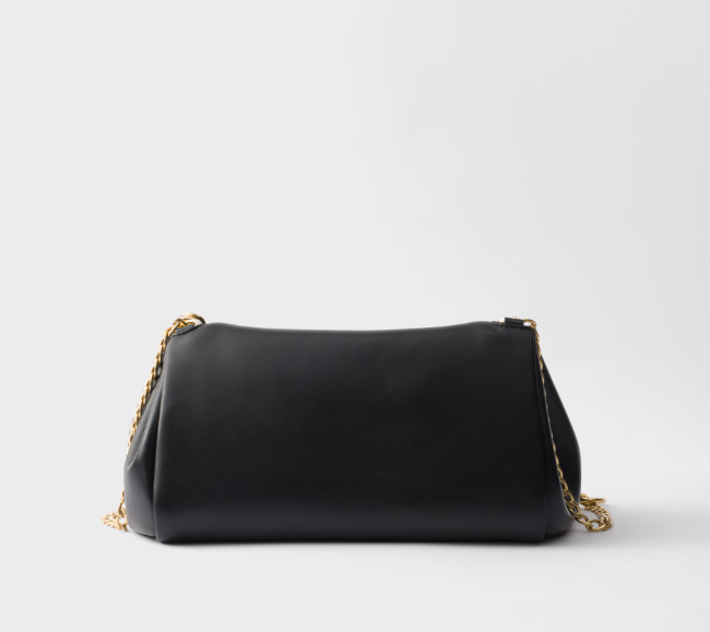 Prada Tumulte small nappa leather bag-Black - LuxuryEva
