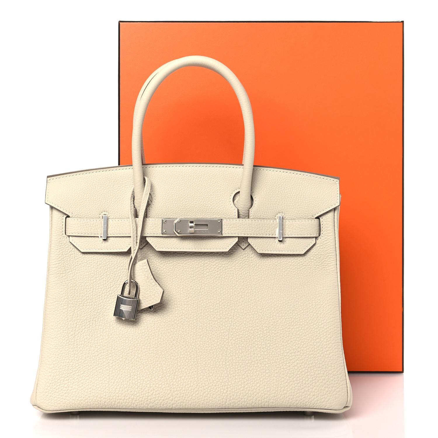 Togo Birkin 30 Craie（Silver Lock） - LuxuryEva