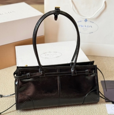 Prada Bonnie medium leather handbag - LuxuryEva