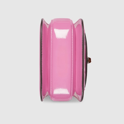 Gucci Bamboo 1947 mini bag Variation pink patent leather - LuxuryEva