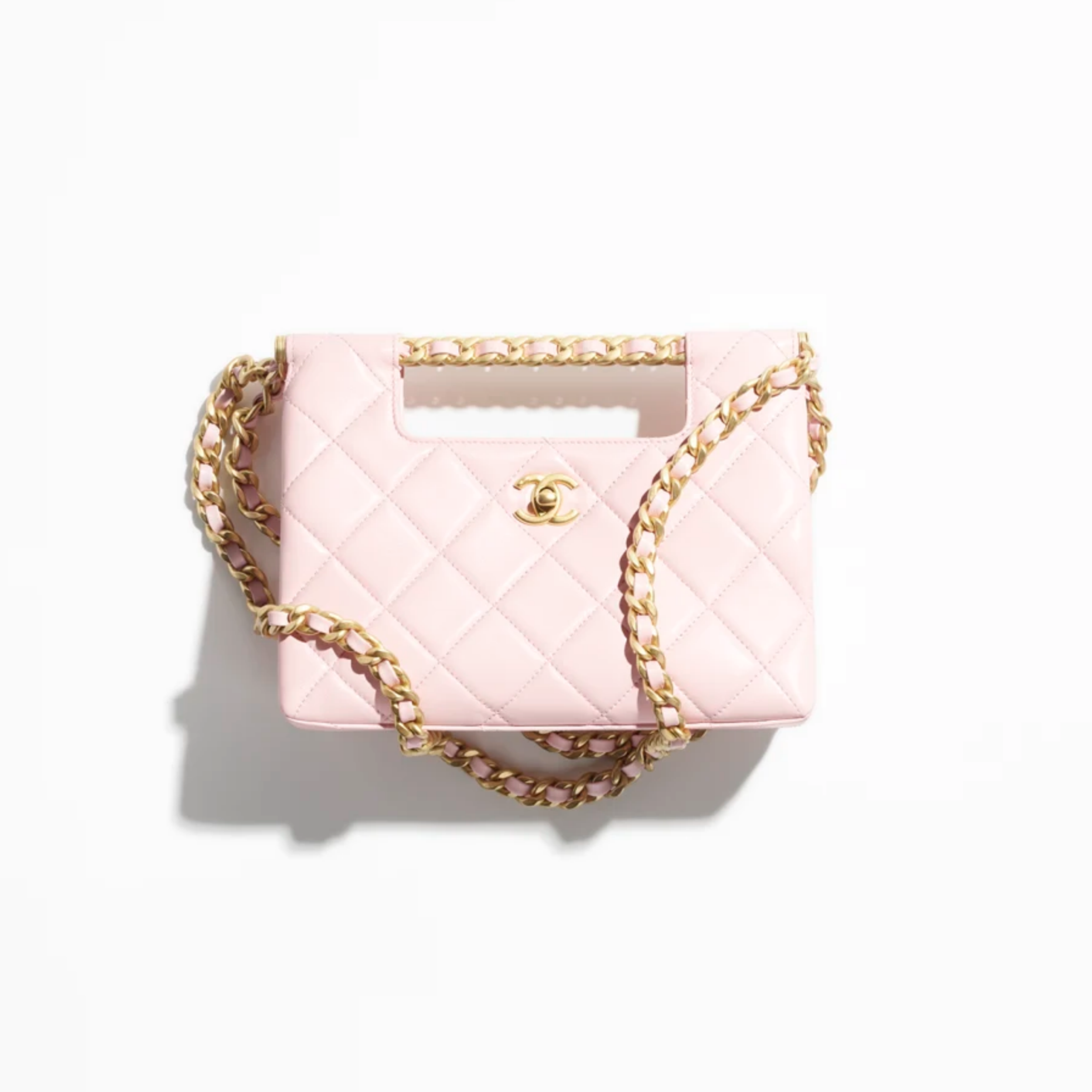 CHANEL-Small Tote-Light Pink - LuxuryEva