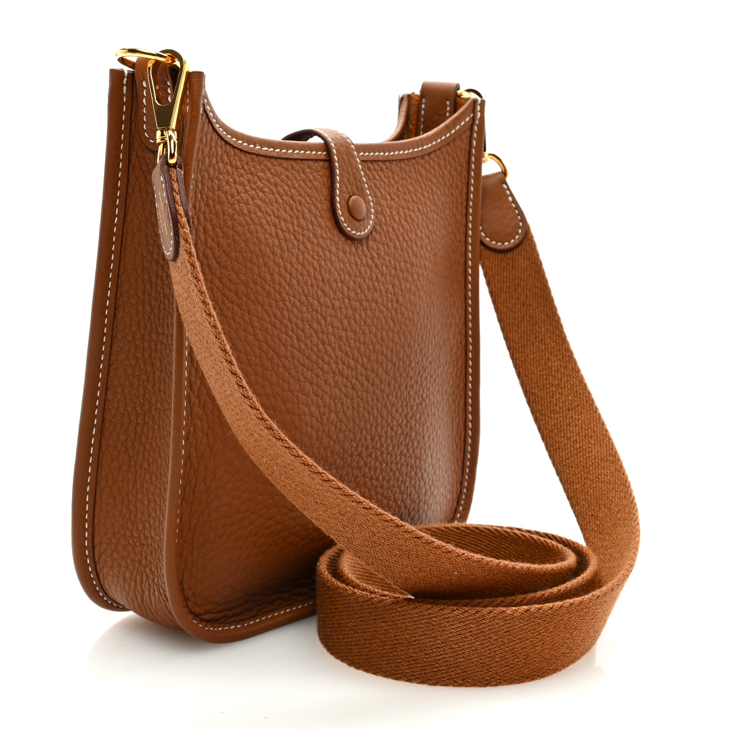 HERMES Taurillon Clemence Evelyne TPM Gold - LuxuryEva