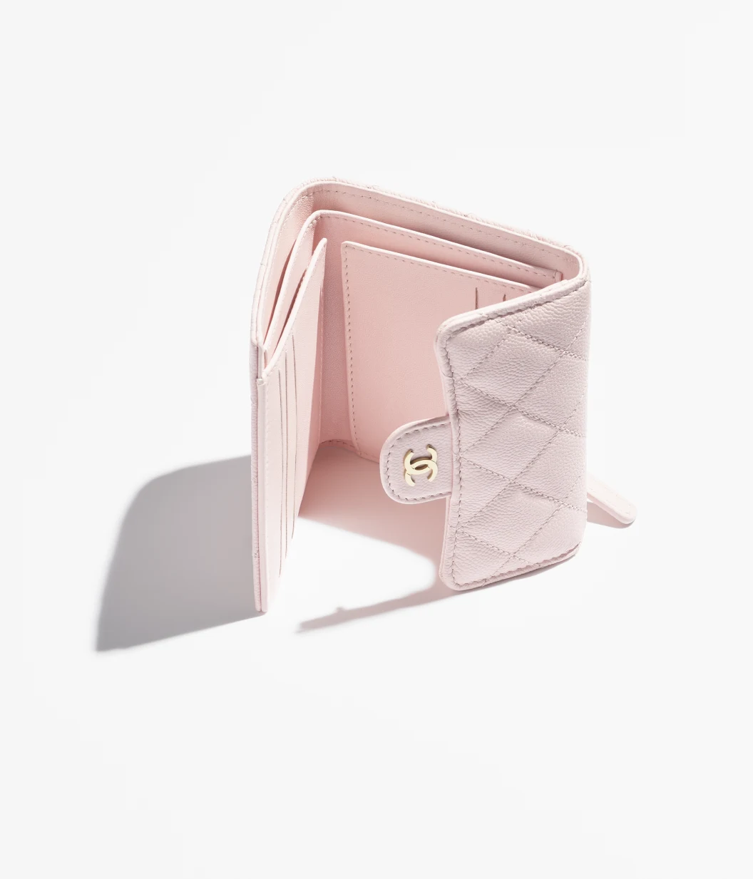 CHANEL-Classic Small Flap Wallet-Light Pink - LuxuryEva