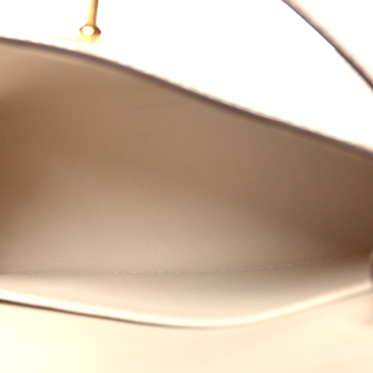 Epsom Horseshoe Mini Kelly Sellier 20 Craie Gold - LuxuryEva