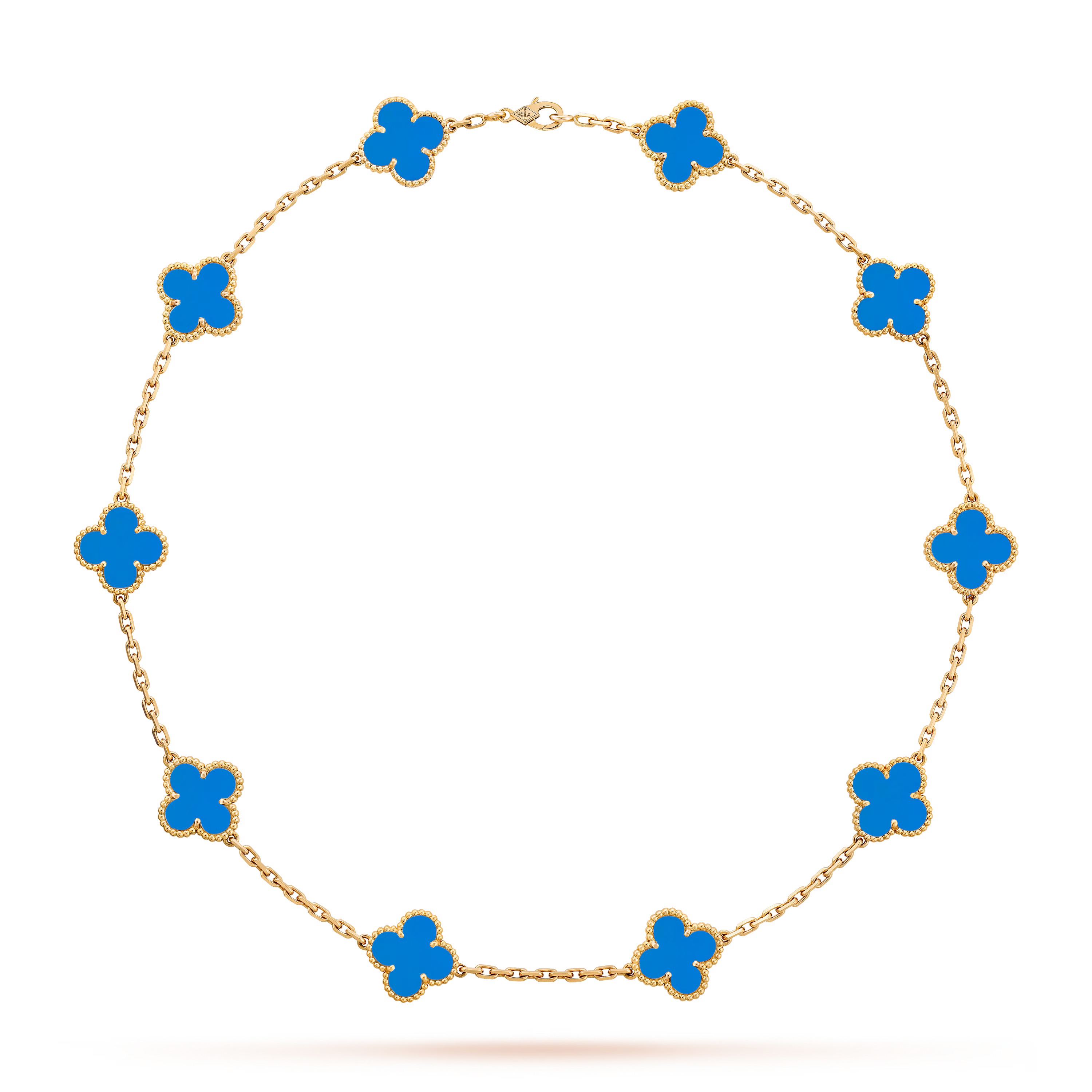 Van Cleef & Arpels Vintage Alhambra necklace, 10 motifs - LuxuryEva