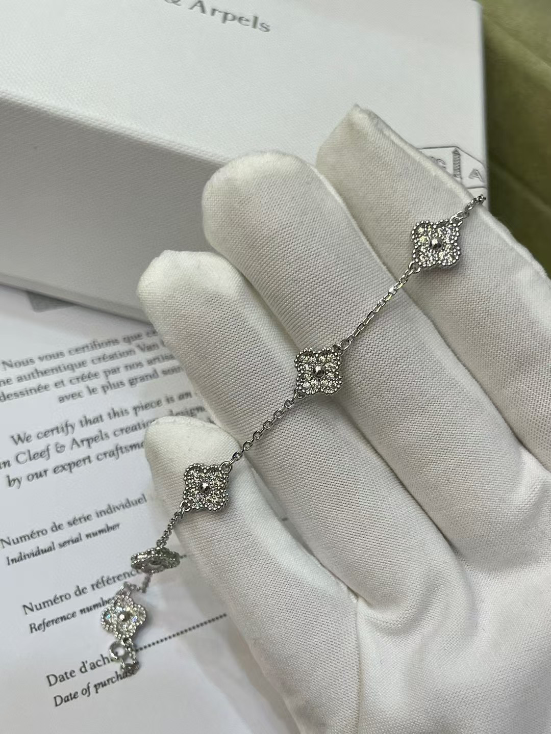 Van Cleef & Arpels Six-Motif Clover Bracelet - LuxuryEva