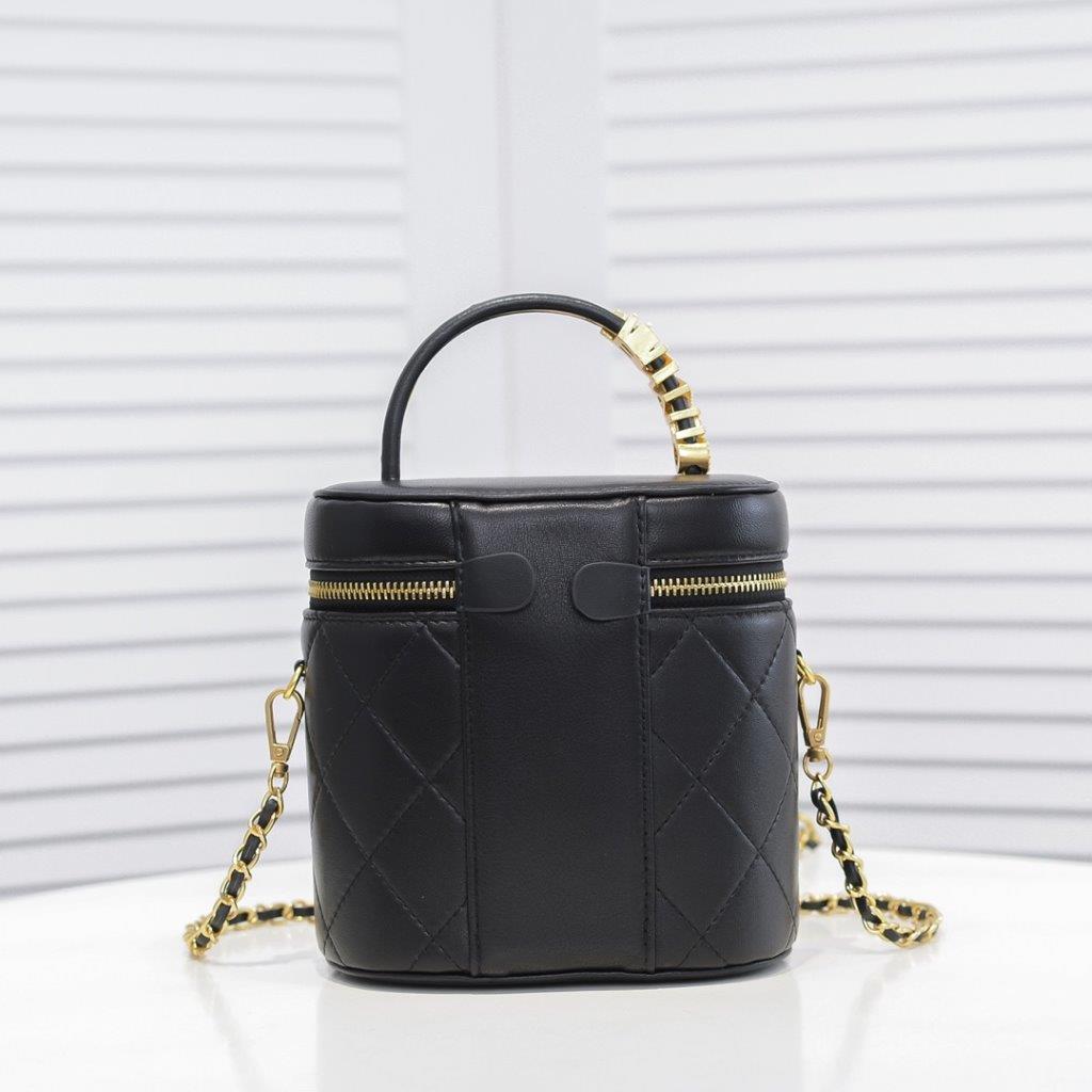 Chanel limited edition small bucket bag - black - LuxuryEva