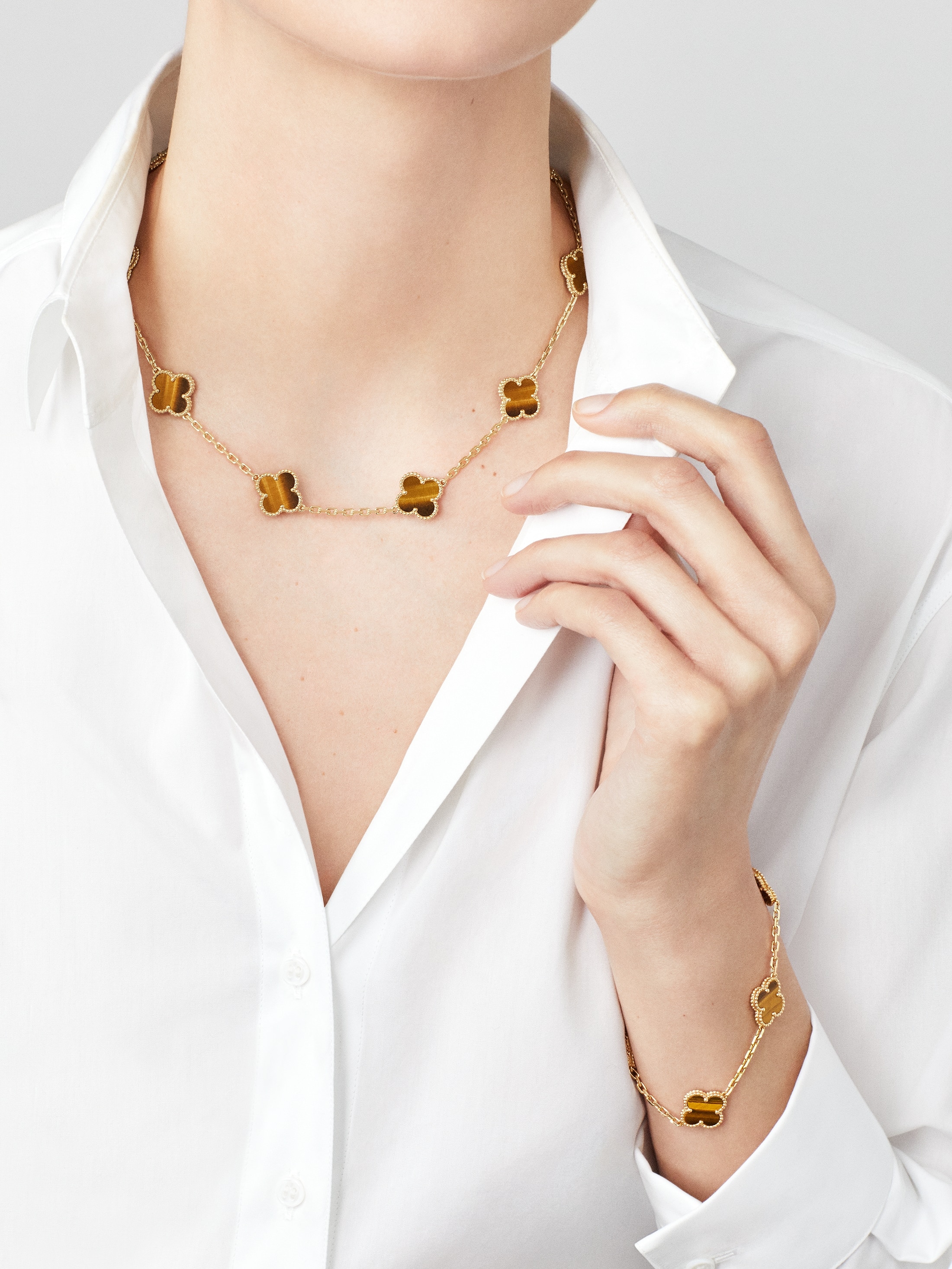 Vintage Alhambra necklace, 10 motifs - LuxuryEva