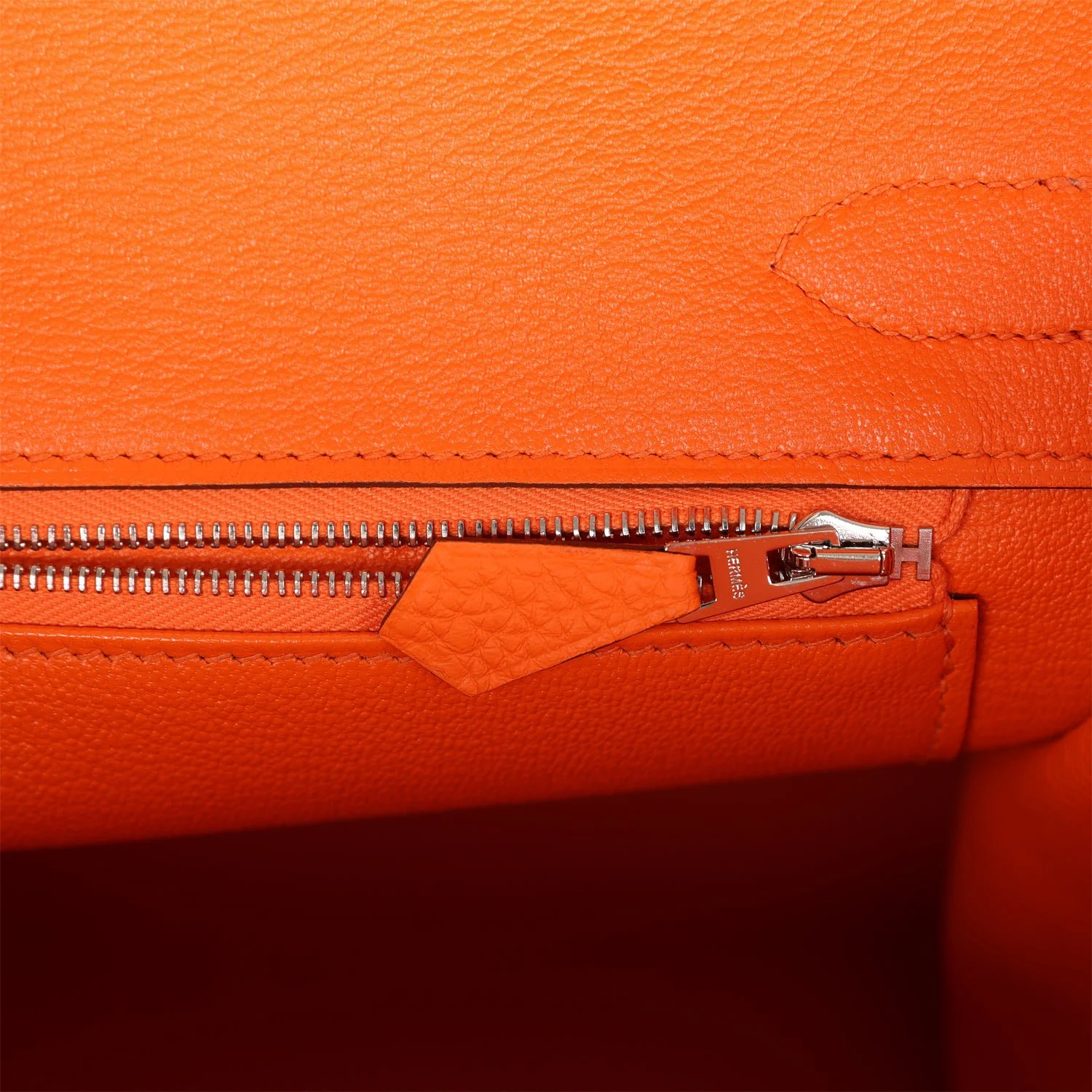 Hermes Birkin 30 Orange Minium Togo Palladium Hardware - LuxuryEva