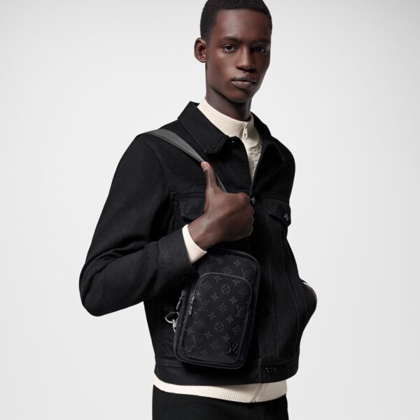 Louis Vuitton M47137 Avenue Slingbag PM Monogram Eclipse - LuxuryEva