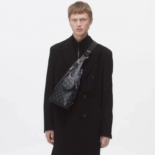 Louis Vuitton Monogram Eclipse M30936 Duo Slingbag - LuxuryEva