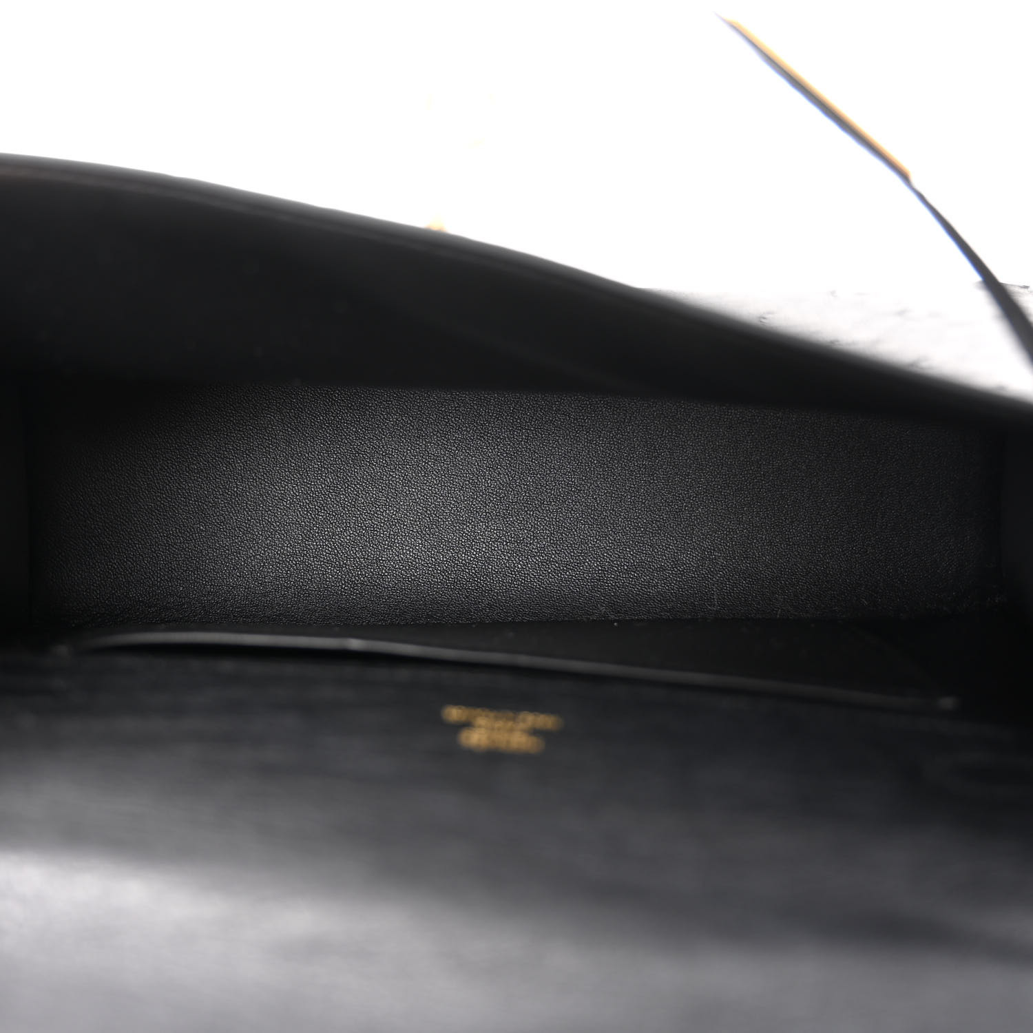 HERMES Ostrich Kelly Pochette Black - LuxuryEva