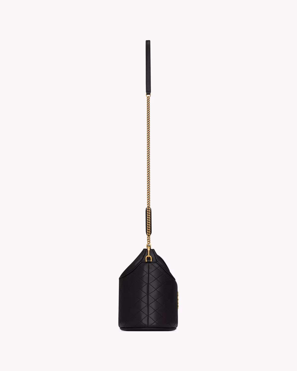 YSL GABY bucket bag in lambskin-Black - LuxuryEva