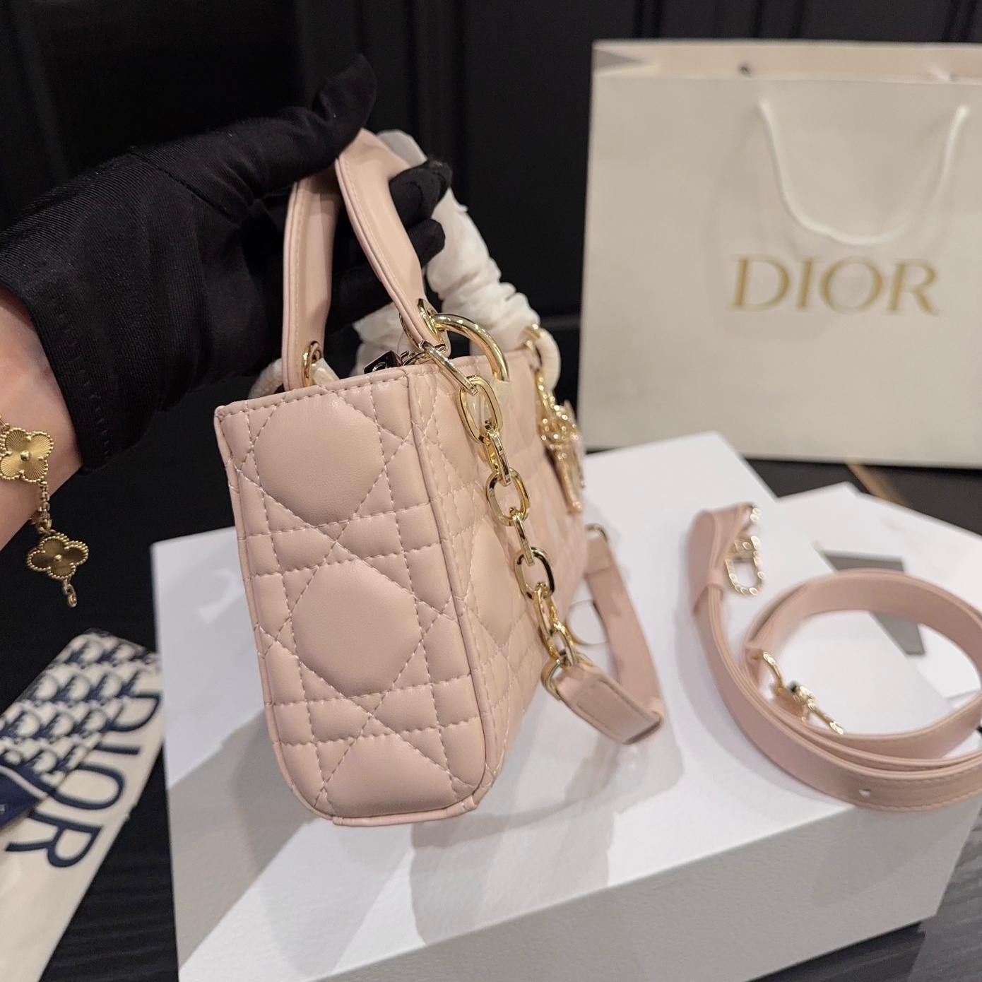 DIOR Small Lady D-Joy Bag - LuxuryEva