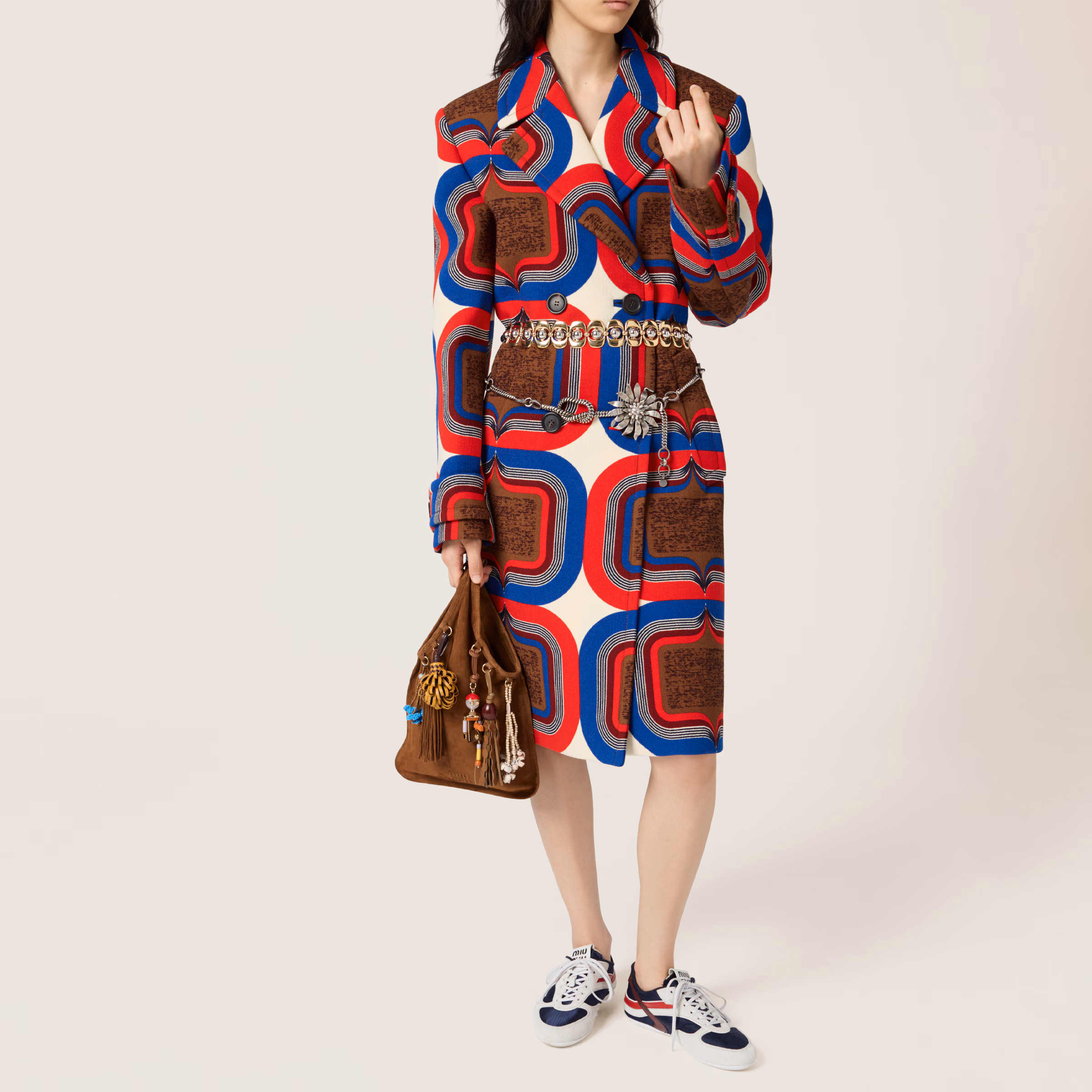 MiuMiu Suede bag with trick-Oak - LuxuryEva