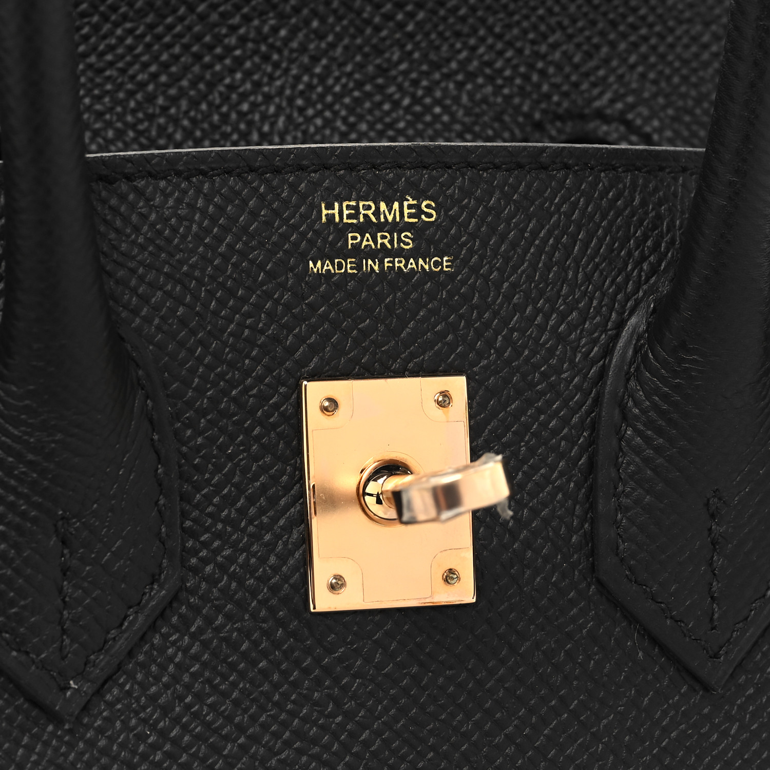 Epsom Birkin Sellier 25 Black（Golden Lock） - LuxuryEva