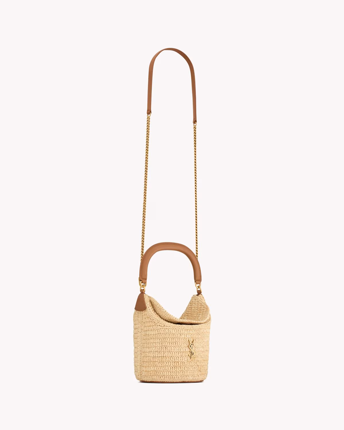 YSL GABY bucket bag in raffia - LuxuryEva