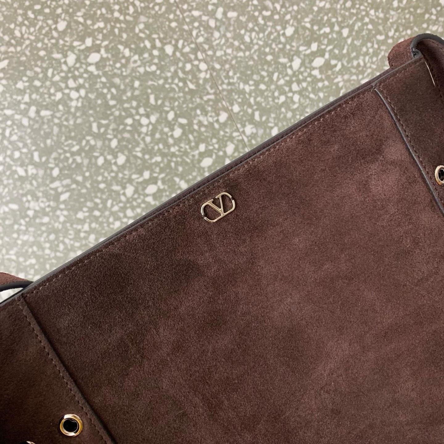 Valentino Garavani Nellcôte Suede Shoulder Bag With Fringes - LuxuryEva