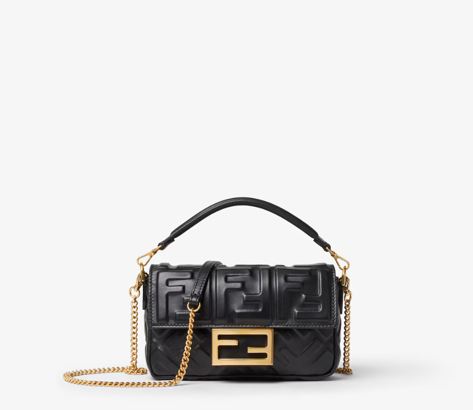 FENDI Baguette Mini Black - LuxuryEva