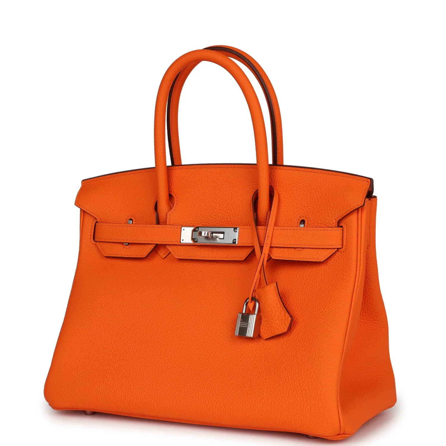 Hermes Birkin 30 Orange Minium Togo Palladium Hardware - LuxuryEva