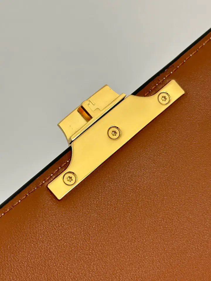 Celine Medium Triomphe Bag in Caramel - LuxuryEva