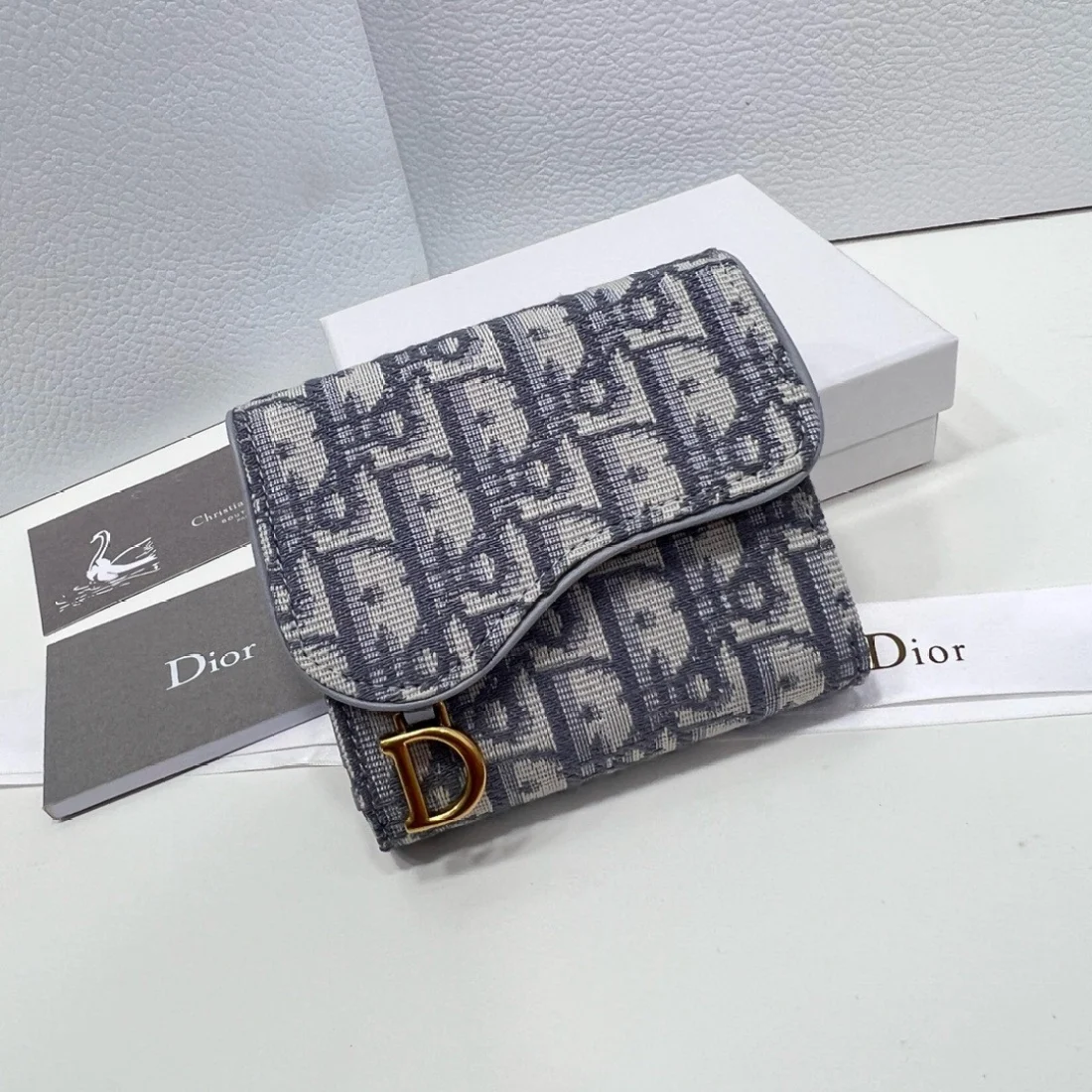 Dior saddle Three Fold Wallet - LuxuryEva