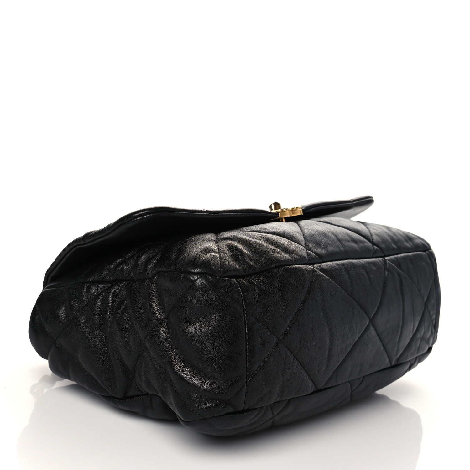 Lambskin Quilted Chanel 19 Flap Black - LuxuryEva