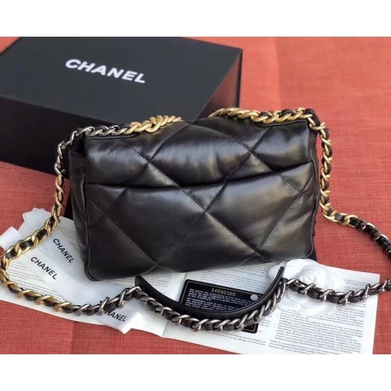 Chanel 19 Lambskin Flap Bag Small - LuxuryEva