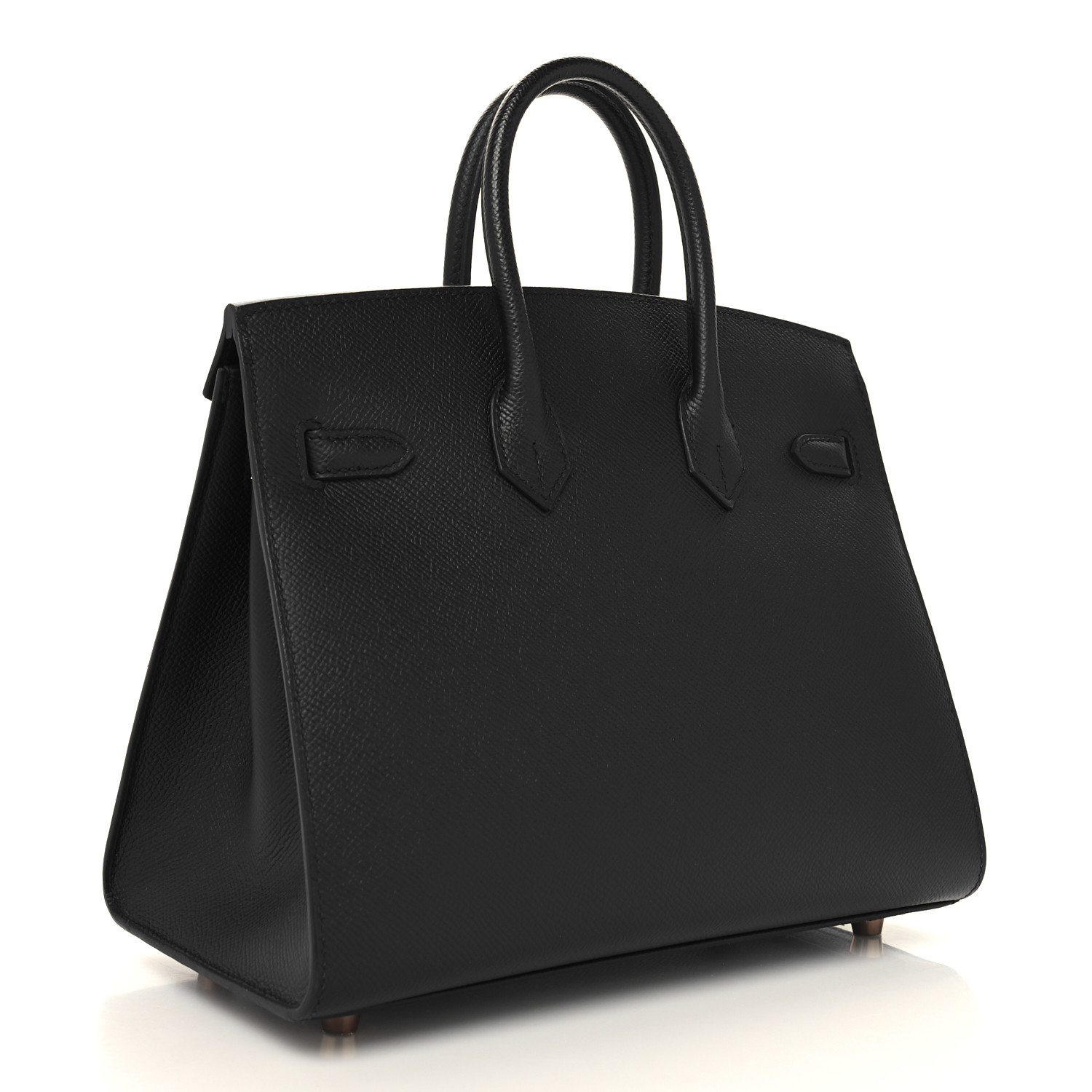 Epsom Birkin Sellier 25 Black（Golden Lock） - LuxuryEva