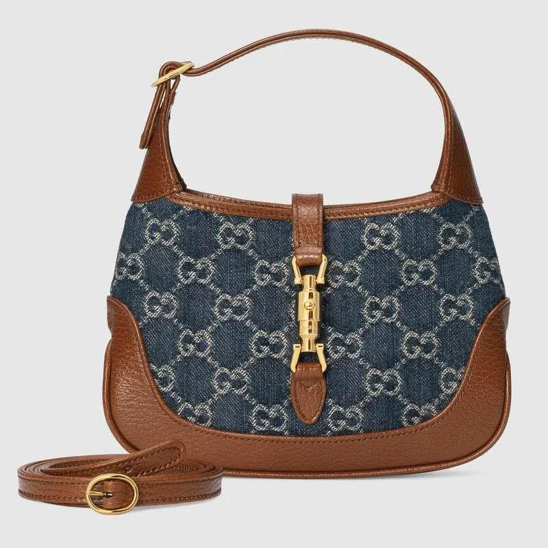 Denim Jackie 1961 Mini Bag No. 637092 2KQG 8375 - LuxuryEva