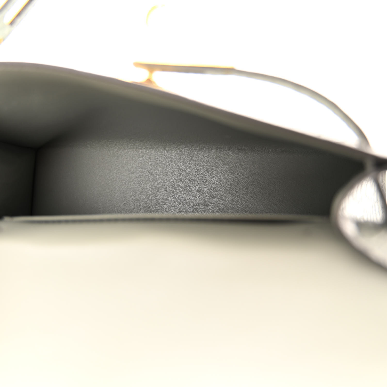 Matte Alligator Mini Kelly Sellier 20 Gris Ciment - LuxuryEva