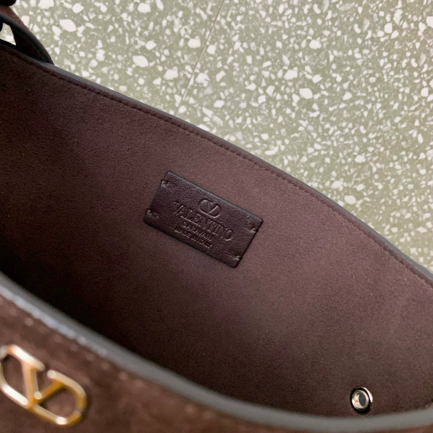 Valentino Garavani Nellcôte Suede Shoulder Bag With Fringes - LuxuryEva