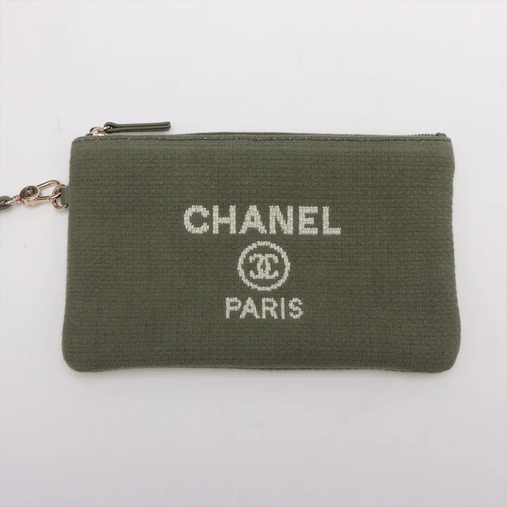 Chanel Khaki Deauville Shopping Tote - LuxuryEva